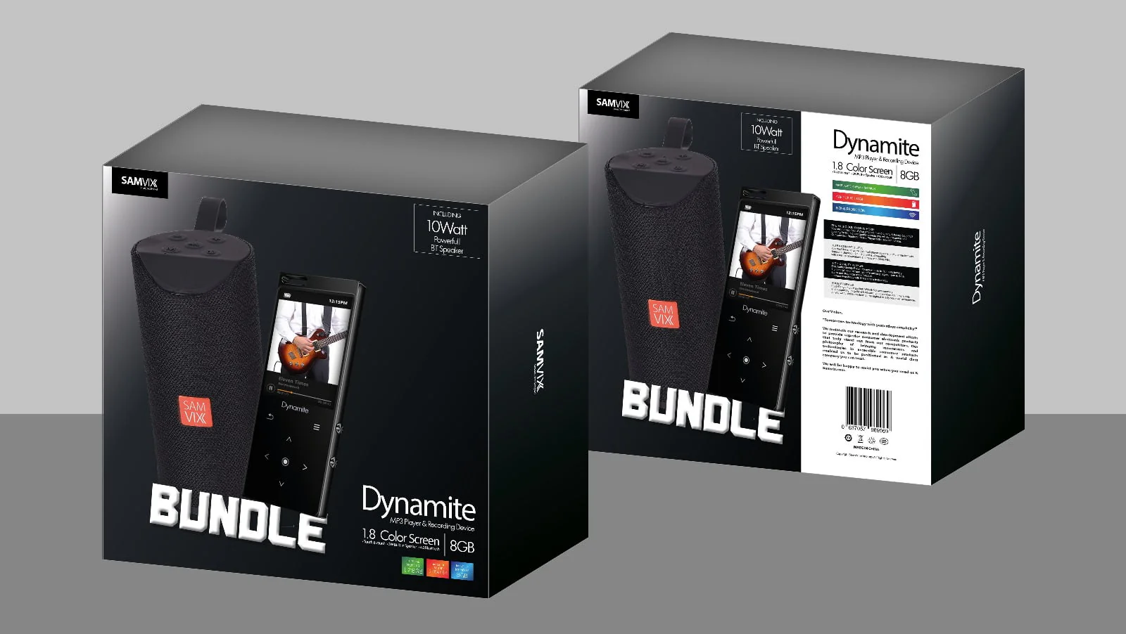 Dynamite Bundle -  MP3 Player With Bluetooth Speaker