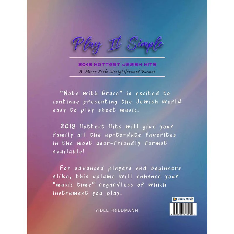 Play It Simple - 2018 Hottest Jewish Hits (Book) - Image 2