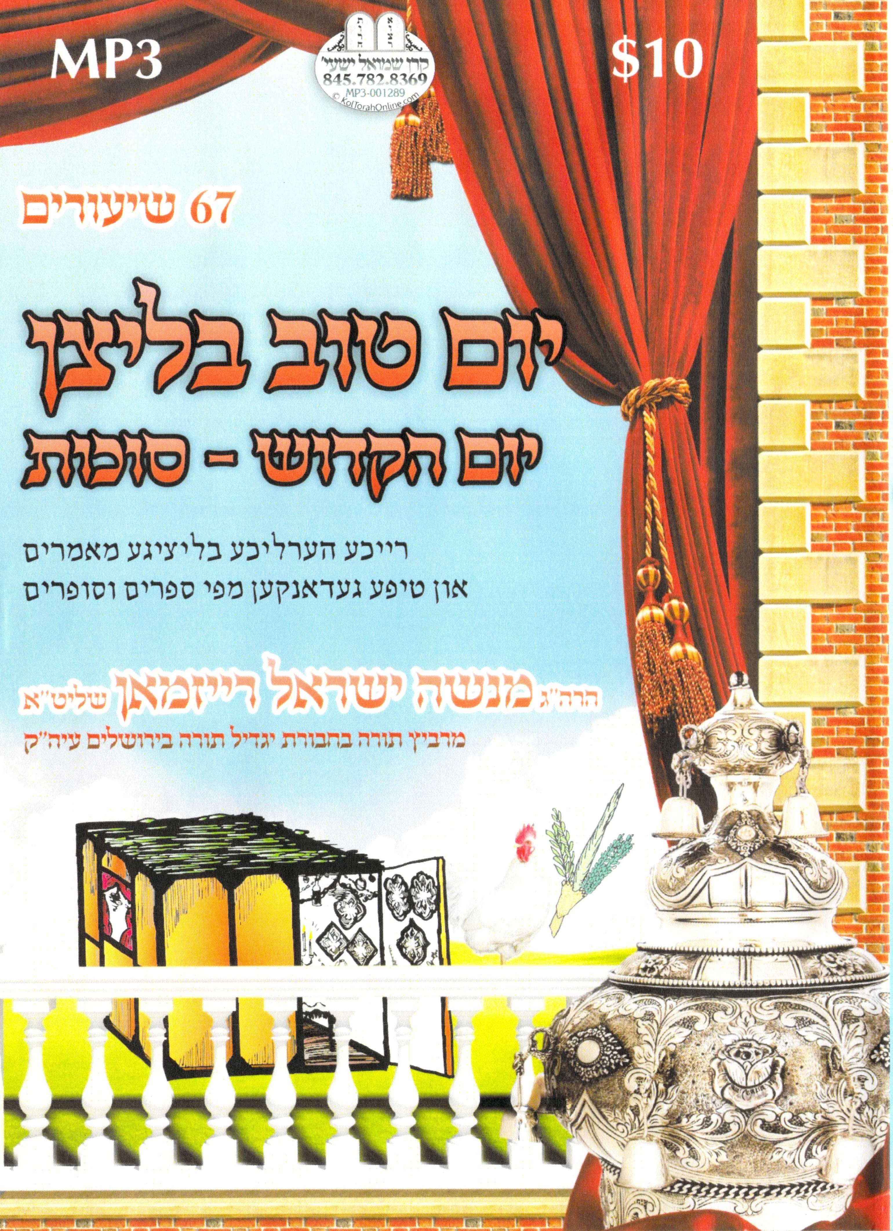 R' Menashe Yisrael Reisman - Sukkos Shiurim