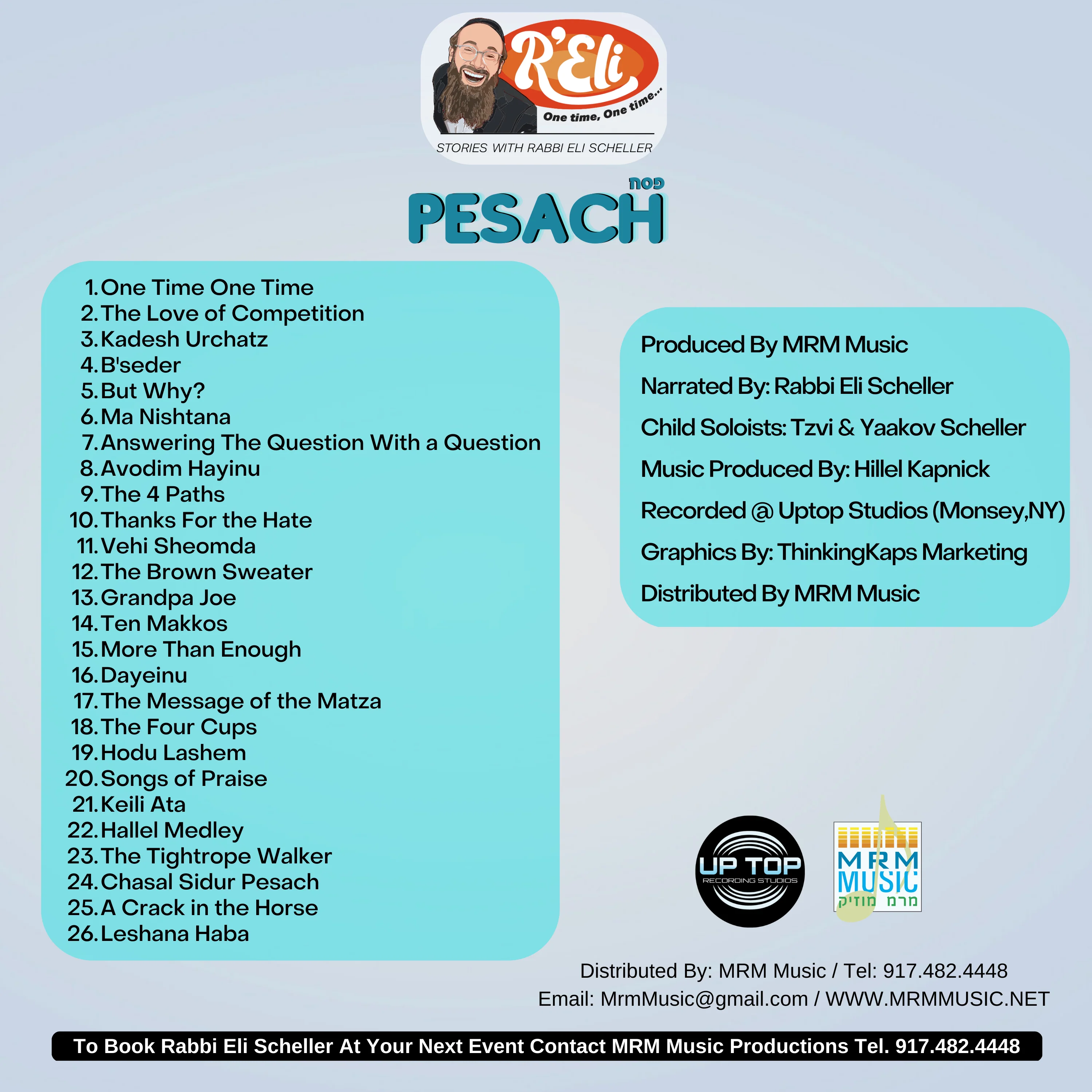 Rabbi Eli Scheller - One Time, One Time - Pesach - Image 2