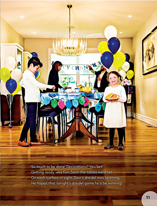 Uncle Moishy - The Very Best Chanukah Guest! [Story Book] - Image 6