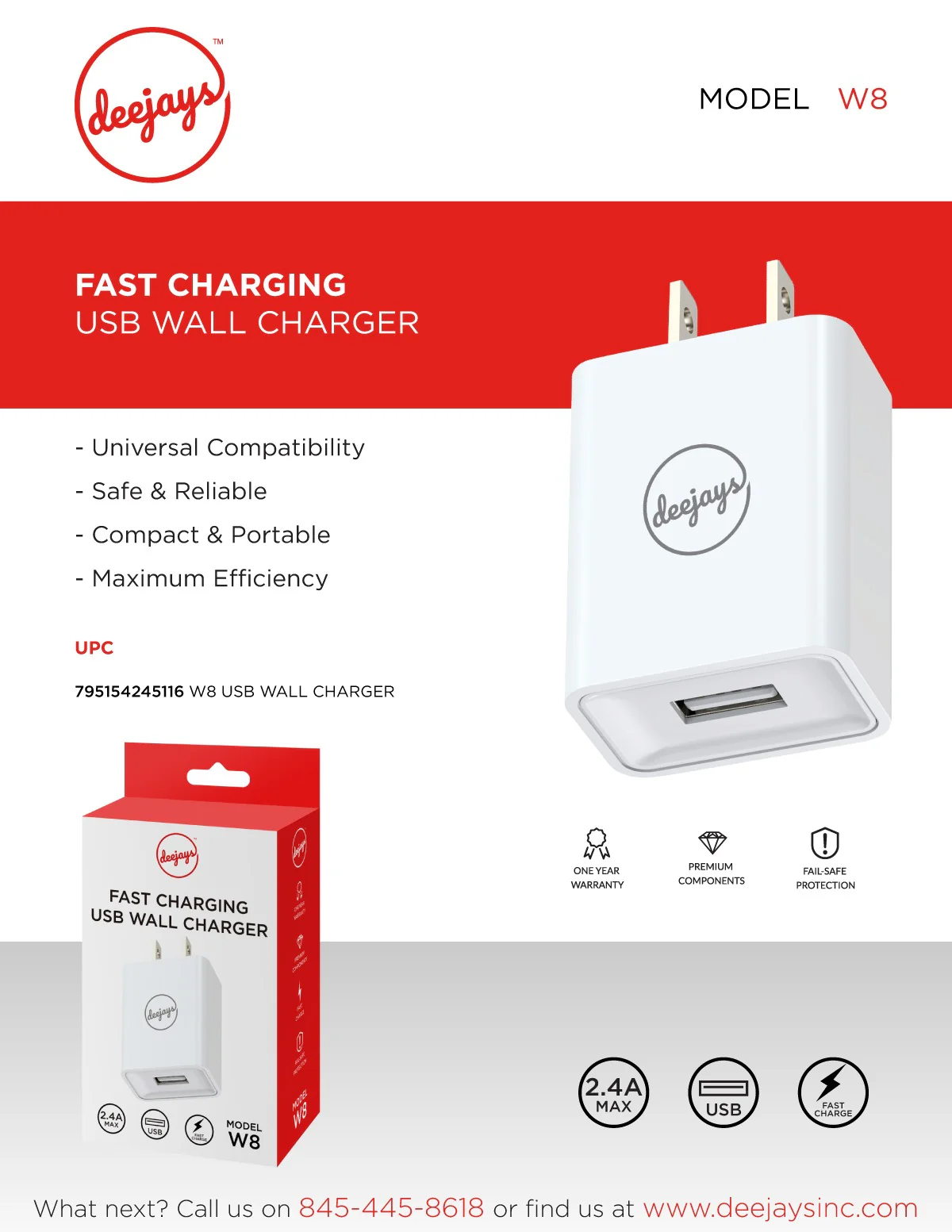 W8 Wall Adapter