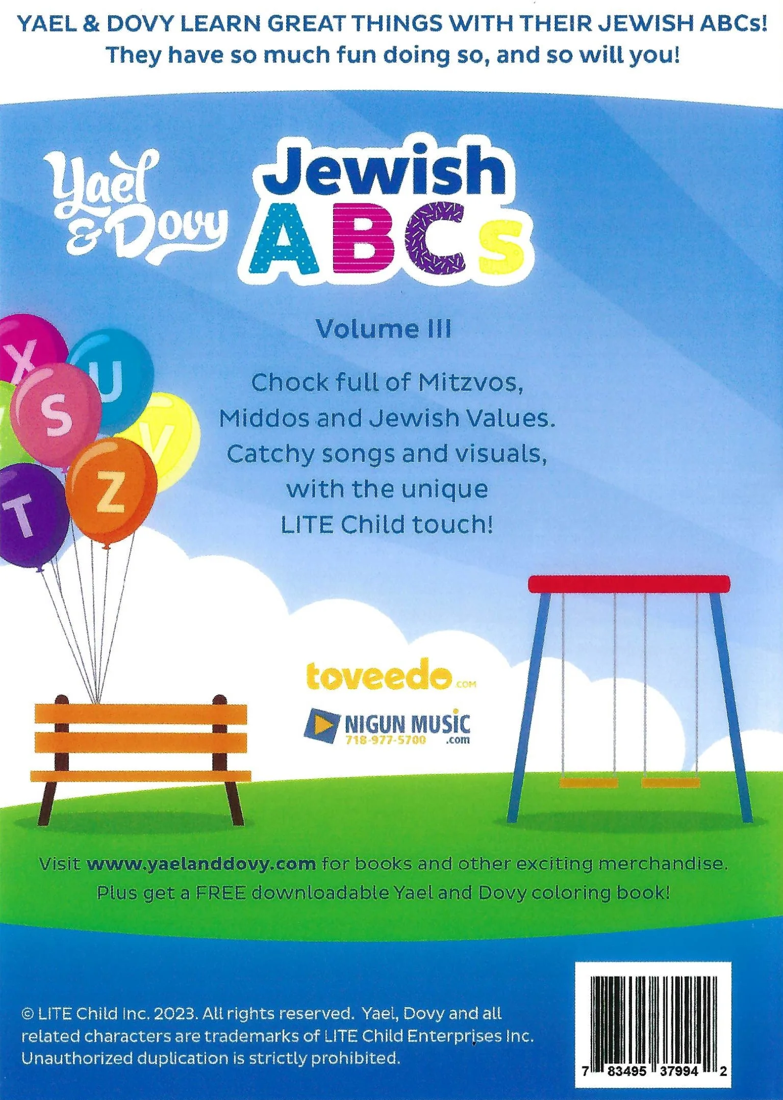 Yael and Dovy - Jewish ABCs Volume 3 (Video) - Image 2