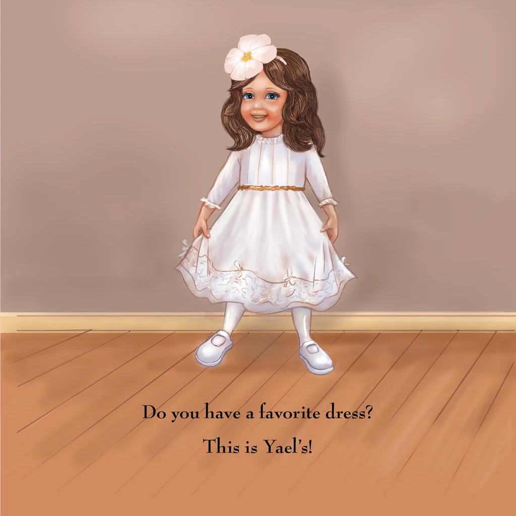 Yael and Her New White Dress - Image 3